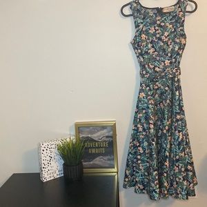 Floral Pin Up Style Dress